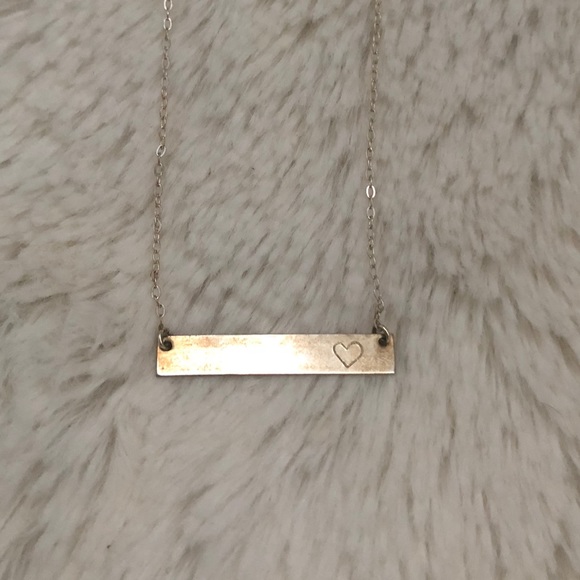 Silver bar necklace - Picture 1 of 3